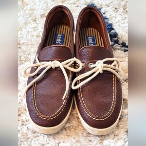 Women's KEDS Brown Leather Size 8.5 M